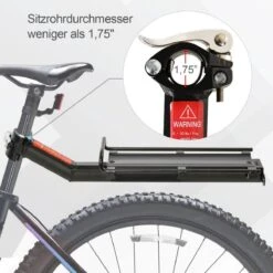 Merkloos Universele Fiets Bagagedrager - Voor Achterop Zadelpen Mountainbike/MTB/Racefiets - Achter Bagage Drager Rek - Met Quick Release Fietsframe Bevestiging - Bagagerek - Lichtgewicht Aluminium - Zwart 11 Merkloos Universele Fiets Bagagedrager - Voor Achterop Zadelpen Mountainbike/MTB/Racefiets - Achter Bagage Drager Rek - Met Quick Release Fietsframe Bevestiging - Bagagerek - Lichtgewicht Aluminium - Zwart -Fietsuitrustings Winkel 1200x1200 703