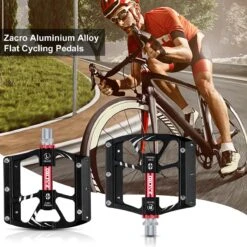 Zacro Mountainbike Pedalen - Aluminium Antislip Duurzame Fietspedalen - Ultrasterk Kleurrijk - CNC Gefreesd 3 Lager Anodiserende Fietspedalen - Voor BMX/MTB Racefiets 9/16" -Fietsuitrustings Winkel 1200x1200 717