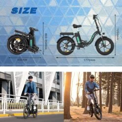 HITWAY E-Bike Elektrische Fiets 20 Inch Fat Tire E-Bicycle Vouwfiets, 250 W, 11,2 Ah Accu, Max. Bereik Tot 35-90 Km, Offroad-mountainbike Met Shimano 7-versnellingen, City EBike Met Slot,Groen Zwart 14 HITWAY E-Bike Elektrische Fiets 20 Inch Fat Tire E-Bicycle Vouwfiets, 250 W, 11,2 Ah Accu, Max. Bereik Tot 35-90 Km, Offroad-mountainbike Met Shimano 7-versnellingen, City EBike Met Slot,Groen Zwart -Fietsuitrustings Winkel 1200x1200 77