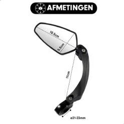 Esioh® Verstelbare Fietsspiegel Rechts Ebike Op Stuur - Achteruitkijkspiegel Fiets – Zijspiegel Fiets 360 ° Draaibaar - Zwart -Fietsuitrustings Winkel 1200x1200 782