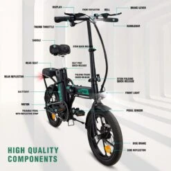 HITWAY E Bike Elektrische Fiets Vouwfiets, 36V/8.4Ah Batterij, 250W Motor, 25km/h, 35-70km, 16" City EBike Voor Heren En Dames 10 HITWAY E Bike Elektrische Fiets Vouwfiets, 36V/8.4Ah Batterij, 250W Motor, 25km/h, 35-70km, 16" City EBike Voor Heren En Dames -Fietsuitrustings Winkel 1200x1200 85