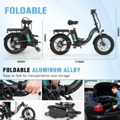 HITWAY E Bike Elektrische Fiets 20 Inch Dikke Band Opvouwbare Elektrische Fiets, 250W/36V/11,2Ah Batterij, Max. Bereik Tot 35-90km, Off-road Mountainbike Met Shimano 7 Versnellingen, Stad EBike Heren Dames -Fietsuitrustings Winkel 1200x1200 97