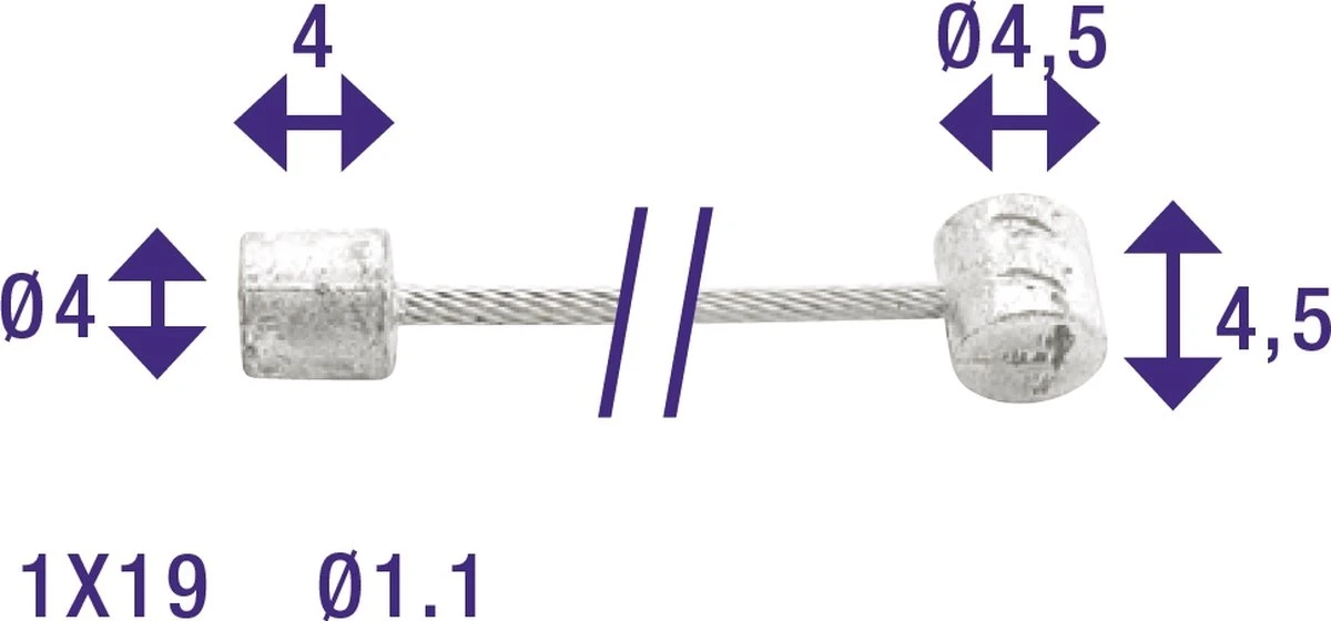 Elvedes Derailleurkabel 2,25 Meter Shimano/suntour 6400 7 Elvedes Derailleurkabel 2,25 Meter Shimano/suntour 6400 - Afbeelding 7