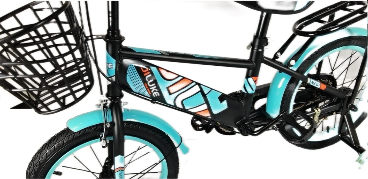 Kinderfiets - 16 Inch Kinderfiets -vanaf 4-7 Jaar Jongens En Meisjes Fietsen - Terugtrap -Rem -Stabilisatoren(2 Zijwieltjes)- Mandje - Achterbank - Groen 10 Kinderfiets - 16 Inch Kinderfiets -vanaf 4-7 Jaar Jongens En Meisjes Fietsen - Terugtrap -Rem -Stabilisatoren(2 Zijwieltjes)- Mandje - Achterbank - Groen - Afbeelding 10