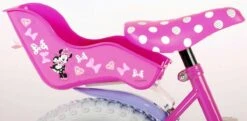 Volare Disney Minnie Cutest Ever! - Kinderfiets - Meisjes - 14 Inch - Roze -Fietsuitrustings Winkel 1200x589