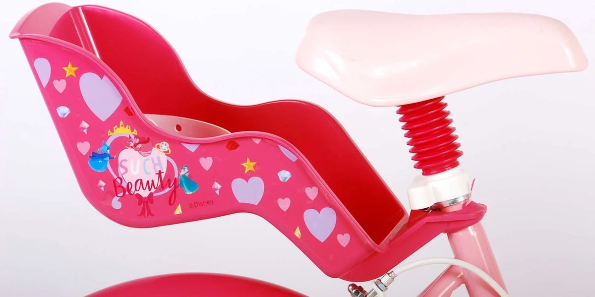 Volare Disney Princess Kinderfiets - Meisjes - 16 Inch - Roze Blauw - Twee Handremmen 15 Volare Disney Princess Kinderfiets - Meisjes - 16 Inch - Roze Blauw - Twee Handremmen - Afbeelding 15