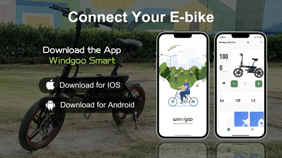 Merkloos Windgoo B20 PRO - E Bike - Elektrische Fiets - 16 Inch - 250W - 7.8Ah Batterij - Max. 25km/u - Zwart - Incl. GSM Houder 5 Merkloos Windgoo B20 PRO - E Bike - Elektrische Fiets - 16 Inch - 250W - 7.8Ah Batterij - Max. 25km/u - Zwart - Incl. GSM Houder - Afbeelding 5