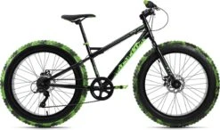 Ks Cycling Fiets Mountainbike MTB 24" Fat Bike SNW2458 Zwart-groen - 38 Cm -Fietsuitrustings Winkel 1200x710 1