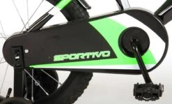 Volare Sportivo Kinderfiets - Jongens - 16 Inch - Neon Groen Zwart - 95% Afgemonteerd -Fietsuitrustings Winkel 1200x725