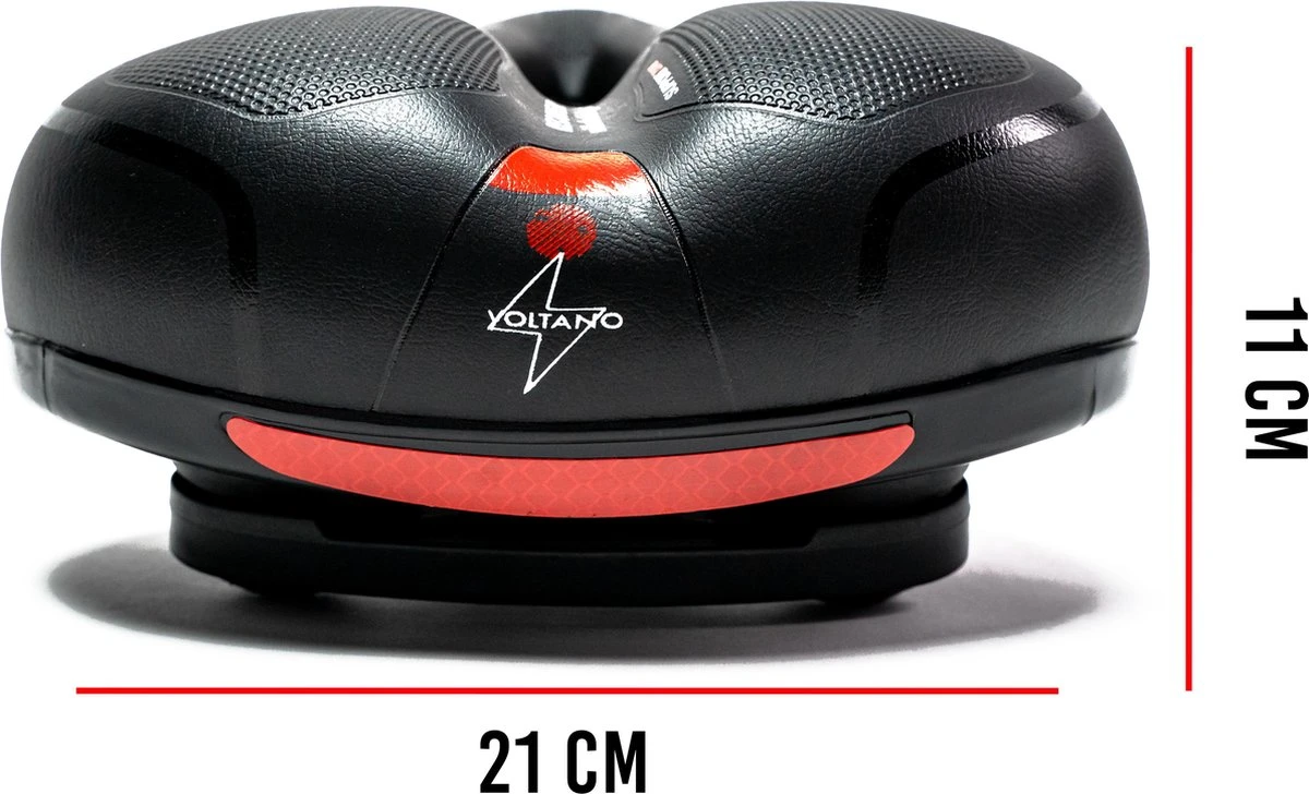 Voltano Fietszadel Met Gelpads - Zwart/Rood - Uitsparing - Zadelvering - Unisex - Incl. Gratis Zadelstrop 3 Voltano Fietszadel Met Gelpads - Zwart/Rood - Uitsparing - Zadelvering - Unisex - Incl. Gratis Zadelstrop - Afbeelding 3