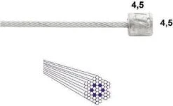 Schakel Binnenkabel Elvedes Voor Shimano 2250mm RVS ø1,1mm Shimano N-nippel (op Kaart) -Fietsuitrustings Winkel 1200x738 6