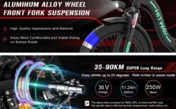 HITWAY E-bike Elektrische Fiets 20" Vouwfiets Met Dikke Banden, 250W/36V/11,2Ah Accu, 35-90 Km, Offroad-mountainbike Met Shimano 7 Versnellingen, CityBike Voor Heren En Dames -Fietsuitrustings Winkel 1200x742 11