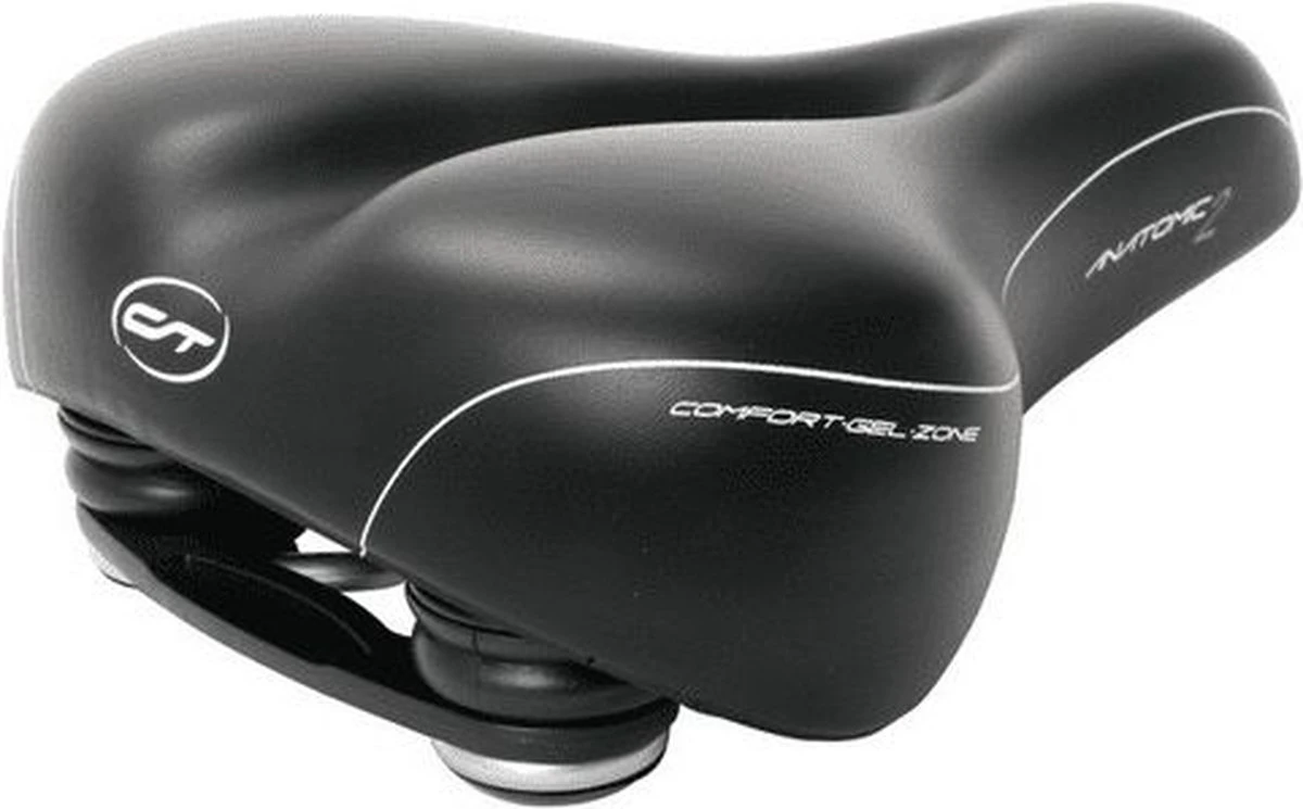 Contec City/Tour Dames Fietszadel - Anatomic 2 - Zwart - Waterdicht 2 Contec City/Tour Dames Fietszadel - Anatomic 2 - Zwart - Waterdicht - Afbeelding 2