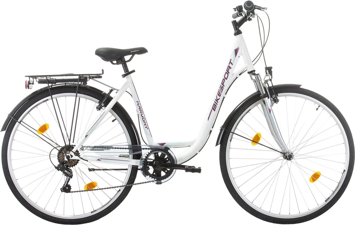 Sprint Harmony Lady - Damesfiets 28 Inch - 6 Versnellingen Shimano - Wit - Framemaat:48 Cm - BK22BS0110 BI 1 Sprint Harmony Lady - Damesfiets 28 Inch - 6 Versnellingen Shimano - Wit - Framemaat:48 Cm - BK22BS0110 BI