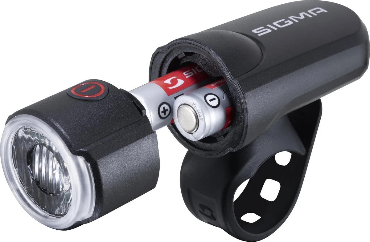 Sigma Sport AURA 30 Fietsverlichting Set - Led Koplamp 30 Lux - CURVE Achterlicht - Inclusief Batterijen 4 Sigma Sport AURA 30 Fietsverlichting Set - Led Koplamp 30 Lux - CURVE Achterlicht - Inclusief Batterijen - Afbeelding 4