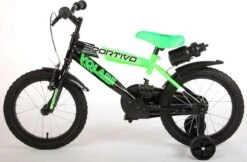Volare Sportivo Kinderfiets - Jongens - 16 Inch - Neon Groen Zwart - 95% Afgemonteerd -Fietsuitrustings Winkel 1200x788