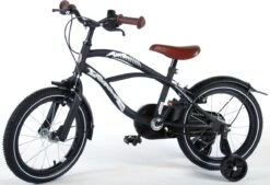 Volare Black Cruiser Kinderfiets - Jongens - 16 Inch - Zwart - 2 Handremmen -Fietsuitrustings Winkel 1200x820 2
