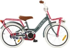 2Cycle Desire Kinderfiets - 18 Inch - Voordrager - Grijs - Meisjesfiets -Fietsuitrustings Winkel 1200x822