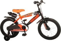 Volare Sportivo Kinderfiets - Jongens - 16 Inch - Neon Oranje Zwart - 95% Afgemonteerd -Fietsuitrustings Winkel 1200x823