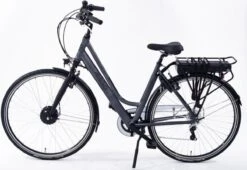 Amigo E-Vibe D1 - Elektrische Stadsfiets Voor Dames - Met 7 Versnellingen - Matgrijs -Fietsuitrustings Winkel 1200x827 2