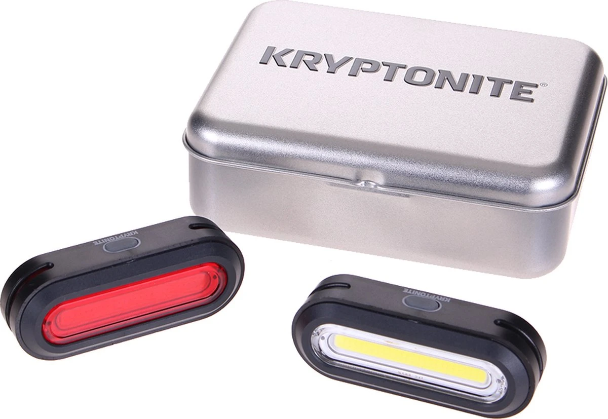 Kryptonite Avenue F-150 / R-75 Verlichtingset LED Accu - Zwart 8 Kryptonite Avenue F-150 / R-75 Verlichtingset LED Accu - Zwart - Afbeelding 8