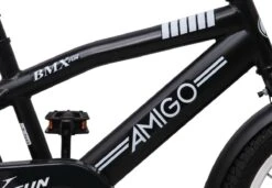 Amigo BMX Fun Jongensfiets - Kinderfiets 16 Inch - Matzwart -Fietsuitrustings Winkel 1200x830 2