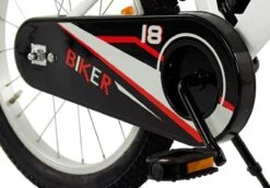 2Cycle Biker Kinderfiets - 18 Inch - Wit - Jongensfiets -Fietsuitrustings Winkel 1200x836 2