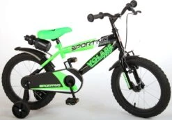 Volare Sportivo Kinderfiets - Jongens - 16 Inch - Neon Groen Zwart - 95% Afgemonteerd -Fietsuitrustings Winkel 1200x839
