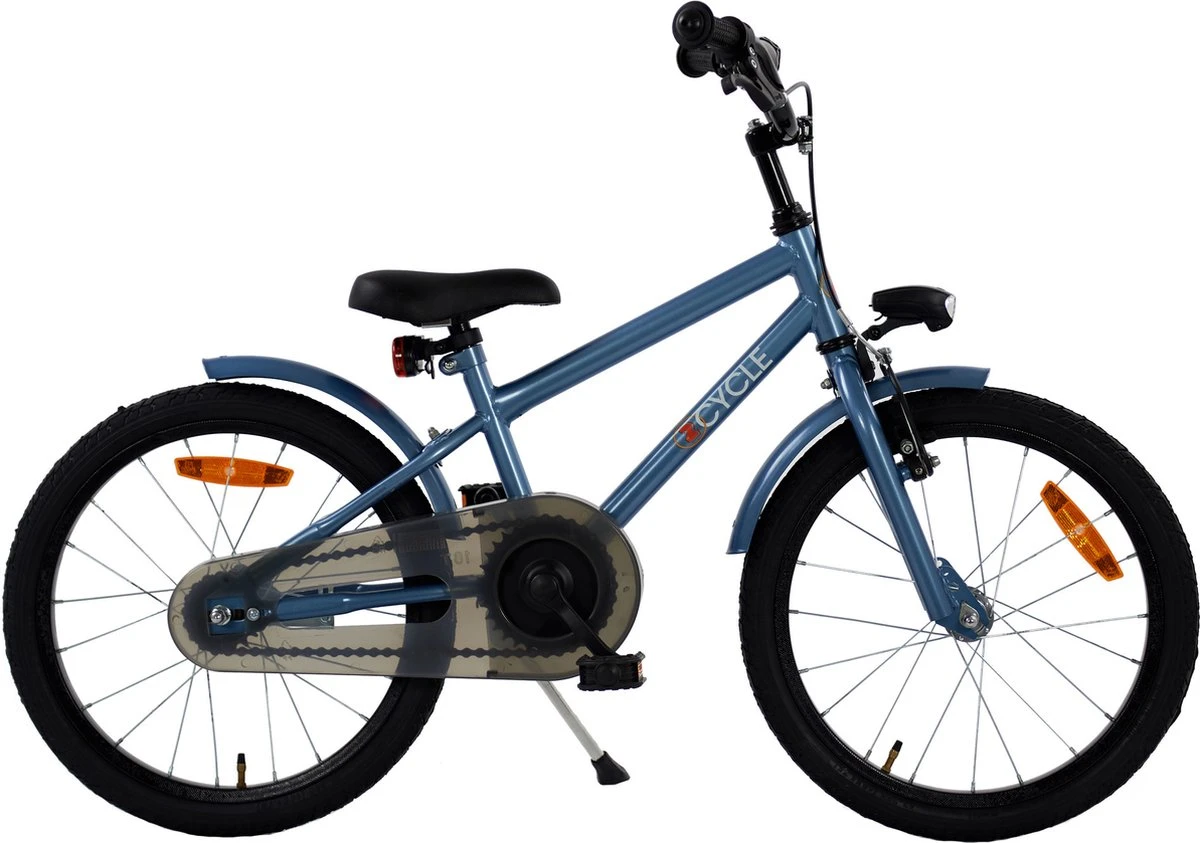 2Cycle Racer Kinderfiets - 18 Inch - Blauw - Jongensfiets 3 2Cycle Racer Kinderfiets - 18 Inch - Blauw - Jongensfiets - Afbeelding 3