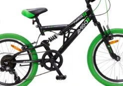 Amigo Fun Ride - Mountainbike 20 Inch - Voor Jongens En Meisjes - Met 7 Versnellingen - Zwart/Groen 16 Amigo Fun Ride - Mountainbike 20 Inch - Voor Jongens En Meisjes - Met 7 Versnellingen - Zwart/Groen -Fietsuitrustings Winkel 1200x844