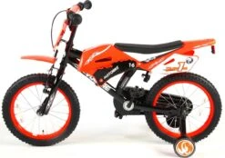 Volare Motorbike Kinderfiets - Jongens - 16 Inch - Oranje - 95% Afgemonteerd -Fietsuitrustings Winkel 1200x845