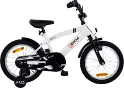 2Cycle BMX-Fun Kinderfiets - 16 Inch - Wit - Jongensfiets -Fietsuitrustings Winkel 1200x855 1