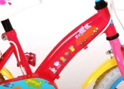 Volare Peppa Pig Kinderfiets - Meisjes - 12 Inch - Roze - 2 Handremmen -Fietsuitrustings Winkel 1200x858 4