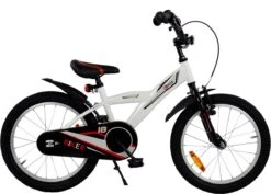 2Cycle Biker Kinderfiets - 18 Inch - Wit - Jongensfiets -Fietsuitrustings Winkel 1200x859