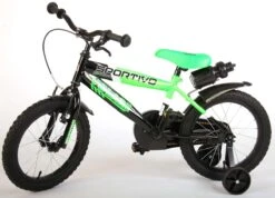 Volare Sportivo Kinderfiets - Jongens - 16 Inch - Neon Groen Zwart - 95% Afgemonteerd -Fietsuitrustings Winkel 1200x864