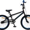Amigo Fly - BMX Fiets 20 Inch - Fietscross Voor Jongens En Meisjes - Zwart/Blauw