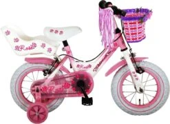 Volare Rose Kinderfiets - Meisjes - 12 Inch - Roze - 2 Handremmen -Fietsuitrustings Winkel 1200x876 1