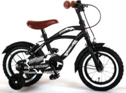 Volare Black Cruiser Kinderfiets - Jongens - 12 Inch - Zwart - 2 Handremmen -Fietsuitrustings Winkel 1200x882