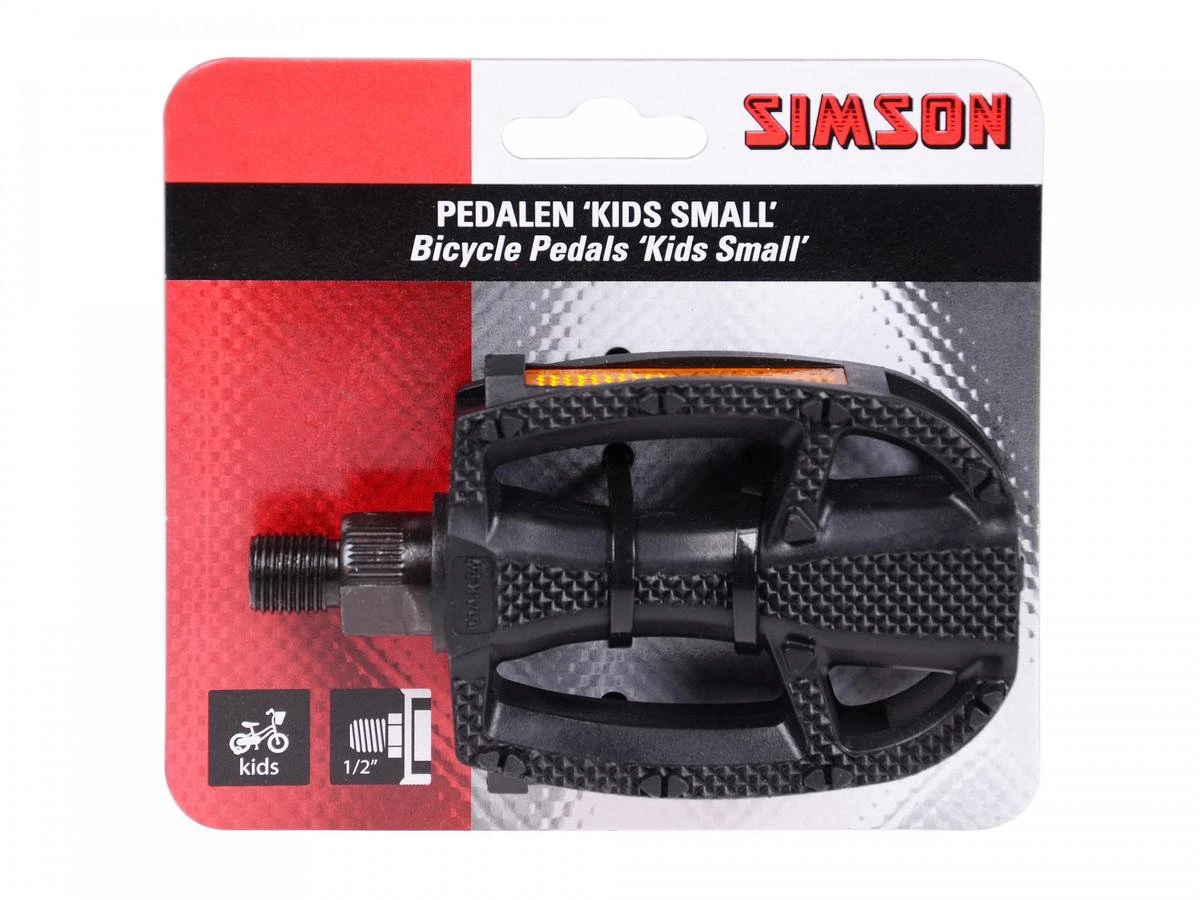 Simson Pedalen Kids Small 1/2 Inch Reflectie Zwart Per Set 3 Simson Pedalen Kids Small 1/2 Inch Reflectie Zwart Per Set - Afbeelding 3