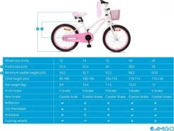 Amigo Flower Meisjesfiets - Kinderfiets 18 Inch - Wit 21 Amigo Flower Meisjesfiets - Kinderfiets 18 Inch - Wit -Fietsuitrustings Winkel 1200x909 1