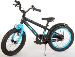 Volare Rocky Kinderfiets - 16 Inch - Zwart Blauw - 95% Afgemonteerd - Prime Collection -Fietsuitrustings Winkel 1200x911