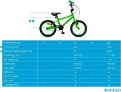 Amigo Fly - BMX Fiets 20 Inch - Fietscross Voor Jongens En Meisjes - Groen 25 Amigo Fly - BMX Fiets 20 Inch - Fietscross Voor Jongens En Meisjes - Groen -Fietsuitrustings Winkel 1200x913