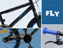 Amigo Fly - BMX Fiets 20 Inch - Fietscross Voor Jongens En Meisjes - Zwart/Blauw -Fietsuitrustings Winkel 1200x915 1