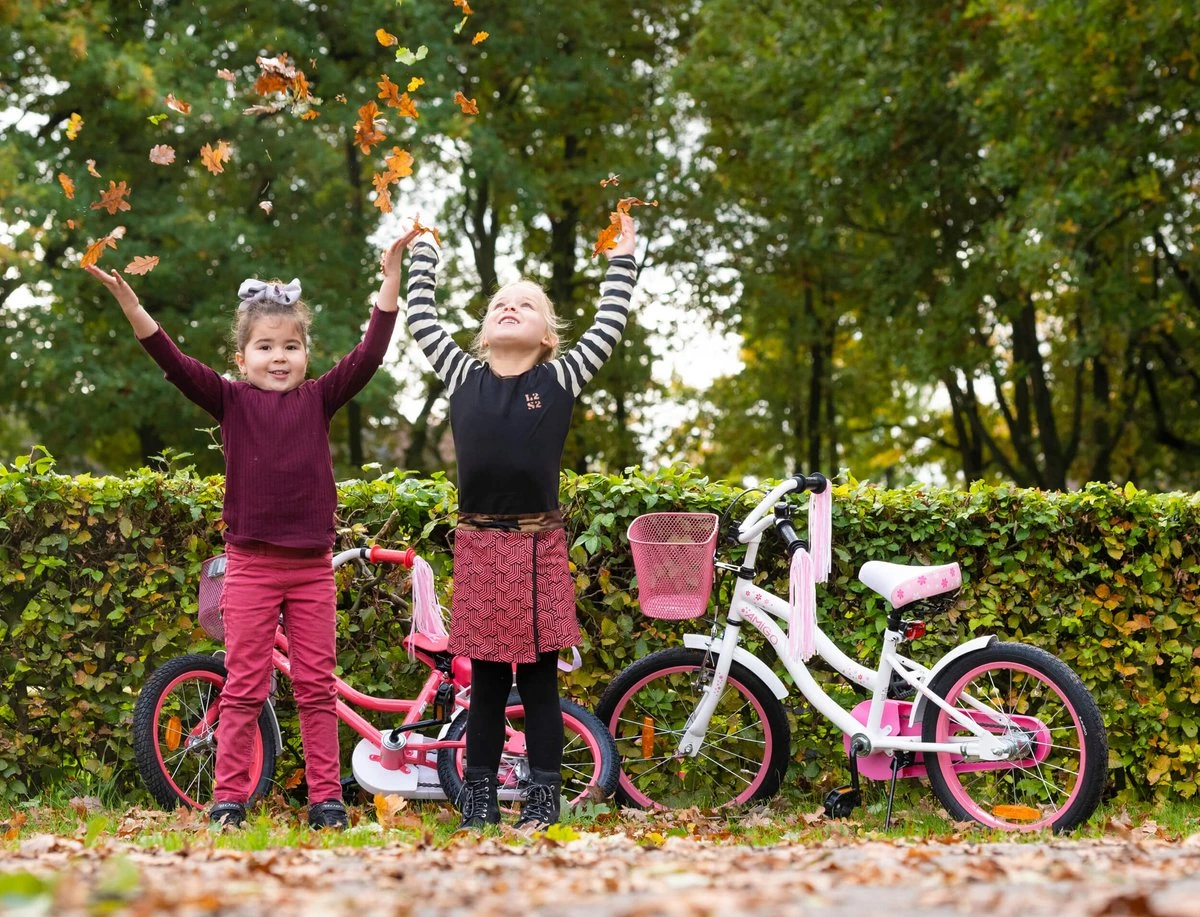 Amigo Flower Meisjesfiets - Kinderfiets 18 Inch - Wit 5 Amigo Flower Meisjesfiets - Kinderfiets 18 Inch - Wit - Afbeelding 5