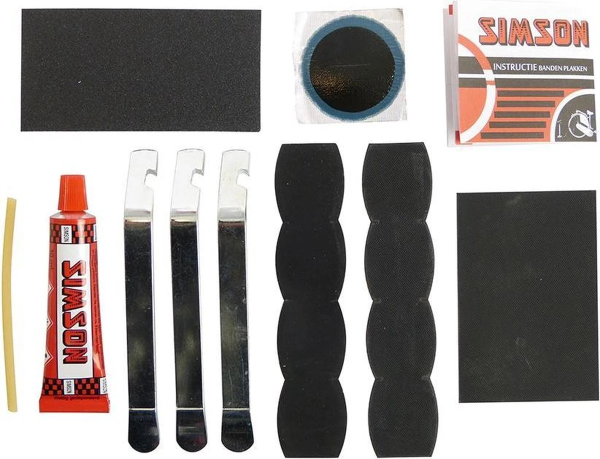 Simson Bandenreparatieset - Bandenplakset Compleet - Type Normaal T.b.v. Fiets - 7 Delig 19 Simson Bandenreparatieset - Bandenplakset Compleet - Type Normaal T.b.v. Fiets - 7 Delig - Afbeelding 19