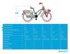 Amigo Lovely - Kinderfiets 20 Inch - Meisjes - Grijs 18 Amigo Lovely - Kinderfiets 20 Inch - Meisjes - Grijs -Fietsuitrustings Winkel 1200x920 16