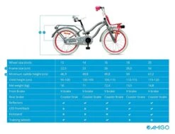 Amigo Lovely - Kinderfiets 20 Inch - Meisjes - Grijs 25 Amigo Lovely - Kinderfiets 20 Inch - Meisjes - Grijs -Fietsuitrustings Winkel 1200x920 21
