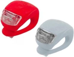 WVspecials Fietsverlichting Voor En Achter - Fietslamp - Siliconen - Rood En Wit - Siliconen LED Fiets Lampjes - Verlichting Set - Achterlicht - Voorlicht - Koplamp - Rood - Wit -Fietsuitrustings Winkel 1200x927 3
