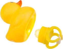 Merkloos Piepende Eend Met Led Licht Voor Op De Fiets -Fietsuitrustings Winkel 1200x931 3