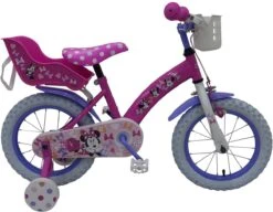 Volare Disney Minnie Cutest Ever! - Kinderfiets - Meisjes - 14 Inch - Roze -Fietsuitrustings Winkel 1200x934